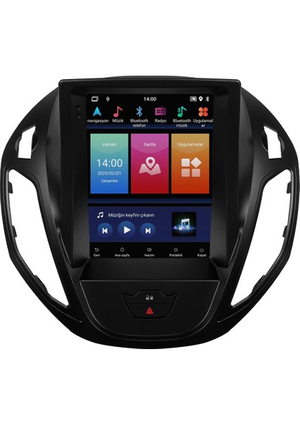 Ford Courier Titanyum Android Multimedya Sistemi (2013-2024) CRV-4837XT