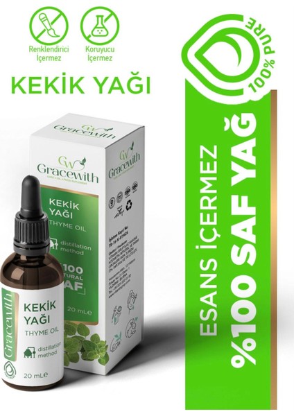 %100 Saf ve Doğal Kekik Yağı 20 ml