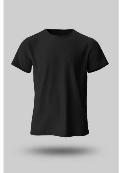 Unisex Siyah Tişört Oversize Siyah - S