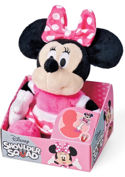 Dısney Mınnıe Shoulder Squad Manyetik Peluş Figürü, Özel Tasarım, Tam Detaylı, Kıyafetler ile Takılabilir, Mıknatıslı, 12 cm fırsatları