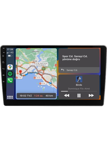 Peugeot 407 Android Multimedya Sistemi (2004-2008) CRV-4812XAA modelleri