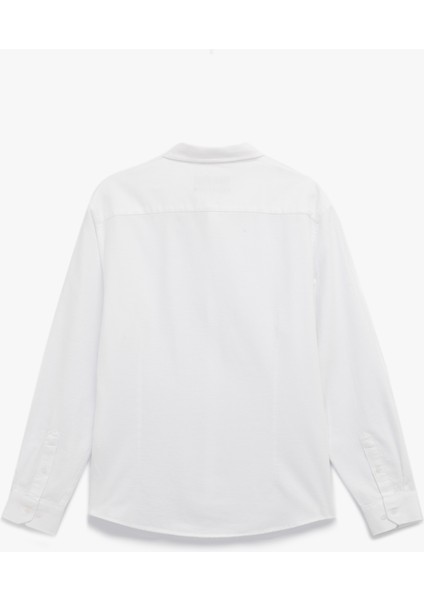 Pamuklu Uzun Kollu Klasik Yaka Slim Fit Gömlek fiyatları