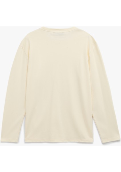 Pamuklu Bisiklet Yaka Basic Uzun Kollu Tişört fiyatları
