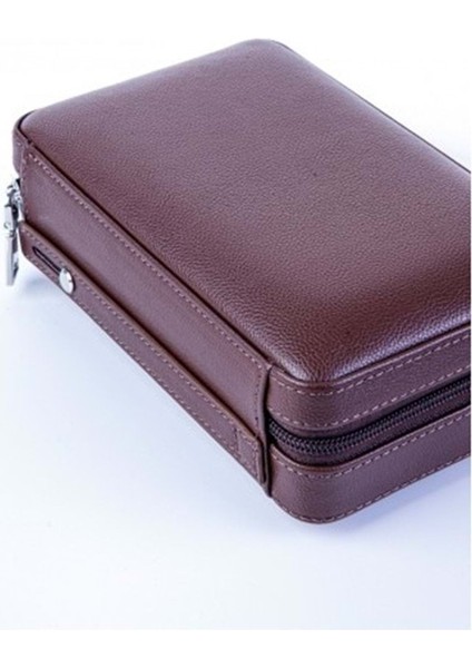 4 Puro Kapasiteli Seyahat Tipi Deri Humidor - PSH082 fiyatları