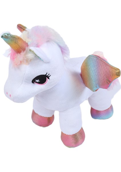 Can Aşk Gökkuşağı Pegasus Tek Boynuzlu At Bebek Düğün Bebek Düğün Peluş Oyuncak Bebek Makine Oyun (Yurt Dışından)