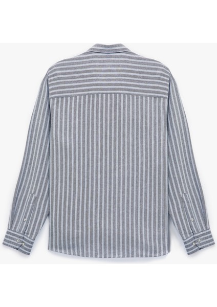 Düğmeli Yaka Pamuklu Regular Fit Uzun Kollu Gömlek fiyatları