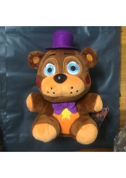 20CM Gece Yarısı Eşarp Ayı Bebek Çocuk Oyunu Anime Çevresel Şimşek Ayı Peluş Oyuncaklar (Yurt Dışından)