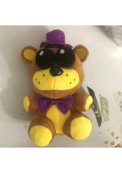 20CM Gece Yarısı Eşarp Ayı Bebek Çocuk Oyunu Anime Çevresel Şimşek Ayı Peluş Oyuncaklar (Yurt Dışından)