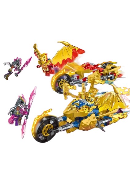 Uyumlu Phantom Ninja Yapı Taşları Kristal Kral Mecha Puzzle Yapboz Çocuk Oyuncakları (Yurt Dışından)