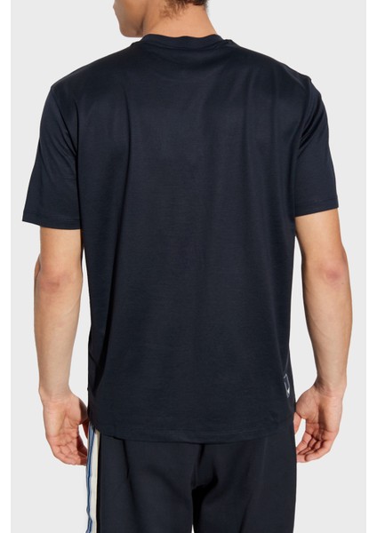 Pamuk Karışımlı Regular Fit Bisiklet Yaka Logolu T Shirt Erkek T Shirt EM003137 AF10761 UB118 modelleri