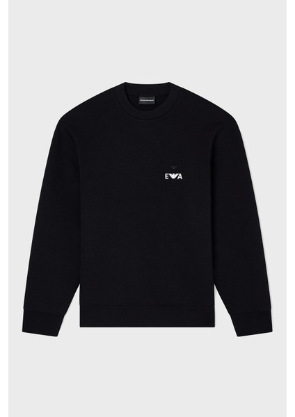 Logo Işlemeli Streç Pamuklu Regular Fit Bisiklet Yaka Sweat Erkek Sweat EM002919 AF10013 UC001