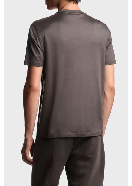 Pamuk Karışımlı Regular Fit Bisiklet Yaka Logolu T Shirt Erkek T Shirt EM003137 AF10761 U8143 modelleri
