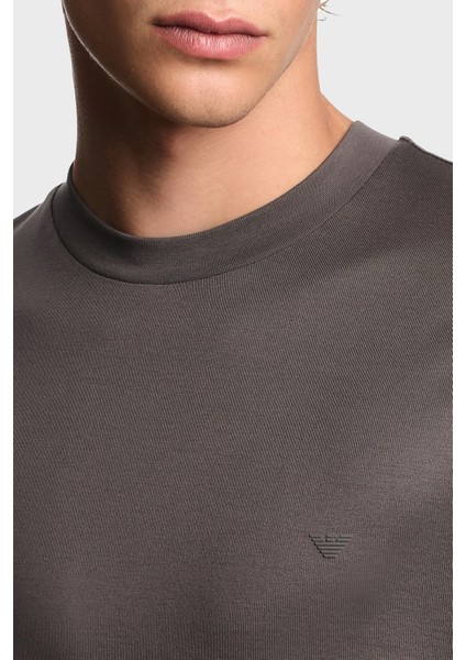 Pamuk Karışımlı Regular Fit Bisiklet Yaka Logolu T Shirt Erkek T Shirt EM003137 AF10761 U8143 fırsatları