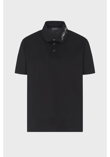 % 100 Pamuk Regular Fit Logolu Düğmeli Polo Yaka T Shirt Erkek Polo Yaka T Shirt EM002999 AF12955 UC001
