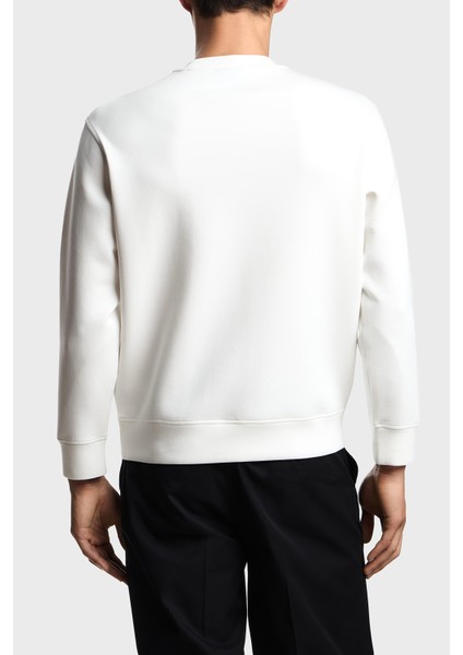 Logo Işlemeli Streç Pamuklu Regular Fit Bisiklet Yaka Sweat Erkek Sweat EM002919 AF10013 U0003 modelleri