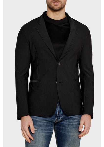 Yırtmaçlı Slim Fit Mono Yaka Mikro Dokuma Ceket Erkek Ceket EM000142 TE11109 UC001