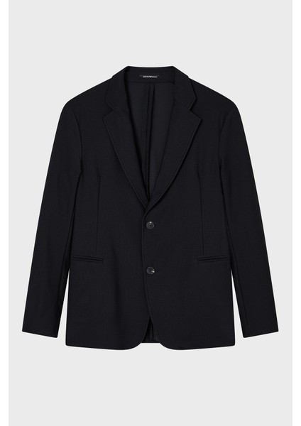 Yırtmaçlı Slim Fit Mono Yaka Mikro Dokuma Ceket Erkek Ceket EM000142 TE11109 UC001