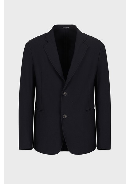 Yırtmaçlı Slim Fit Mono Yaka Mikro Dokuma Ceket Erkek Ceket EM000142 TE11109 UB109