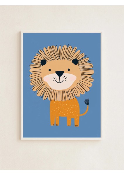 Little Lion – Cesur Çocuk Posteri – 30X40 cm | Çerçevesiz