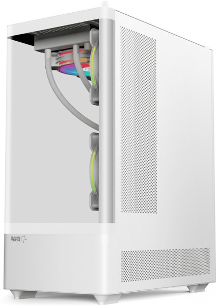 Intense Beyaz Tuş Kontrollü Rgb 5X120 mm Fan Özel Tak Çıkar Vidasız Kapaklar MATX Gaming Kasa fırsatları