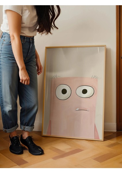 Pink Monster – Eğlenceli Çocuk Posteri – 30X40 cm | Çerçevesiz fiyatları