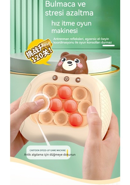 Rodent Exterminator Press And Press'in Öncüsü Le Whac-A-Mole Oyun Makinesi Hızlı Bir Şekilde Seviye Atlayan Eğitici Oyuncakları Tanıtıyor (Yurt Dışından) modelleri