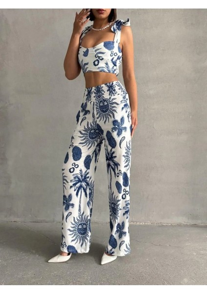 Ayarlanabilir Askılı Desenli Ikili Takım