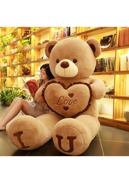 100CM Sevimli Oyuncak Ayı Peluş Bebek Bebek Yastık Hediye (Yurt Dışından)