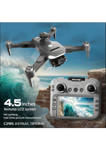 Gps Li Drone Ekranlı Uzaktan Kumanda App Destekli Quadcopter Brushless Motor 4K Kamera