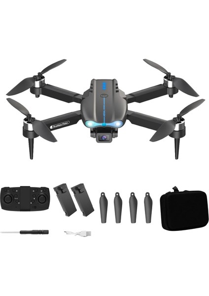 Çift Kamera ve Bataryalı Drone Uzaktan Kumandalı App Destekli Quadcopter Tek Tuş Ile Iniş Kalkış