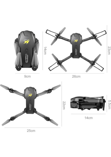 Çift Kamera ve Bataryalı Drone Uzaktan Kumandalı App Destekli Quadcopter Tek Tuş Ile Iniş Kalkış indirimleri
