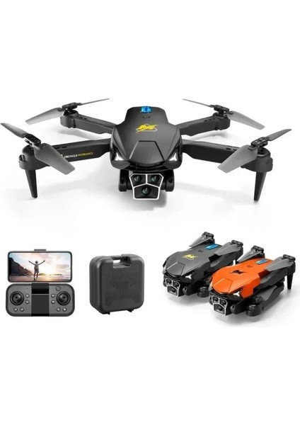 Çift Kamera ve Bataryalı Drone Uzaktan Kumandalı App Destekli Quadcopter Tek Tuş Ile Iniş Kalkış