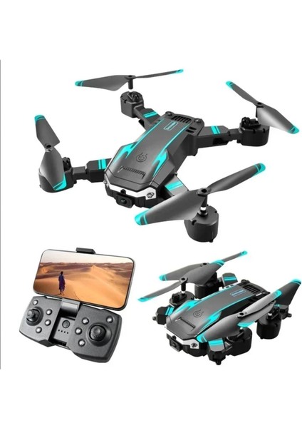 Çift Kamera ve Bataryalı Drone Uzaktan Kumandalı App Destekli Quadcopter Tek Tuş Ile Iniş Kalkış