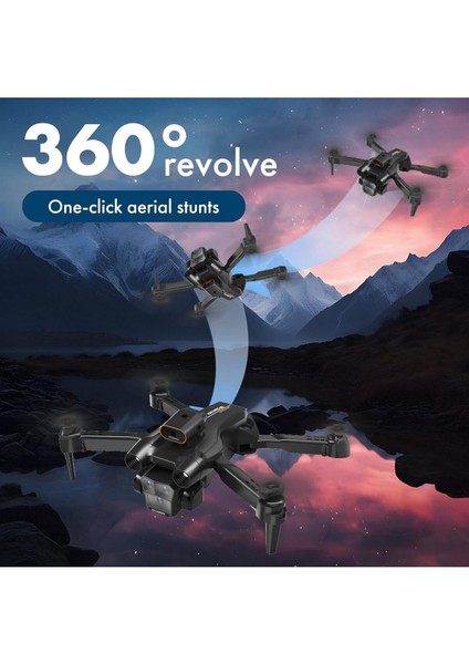 Çift Kamera Drone Uzaktan Kumanda App Destekli Quadcopter Tek Tuş Iniş Kalkış