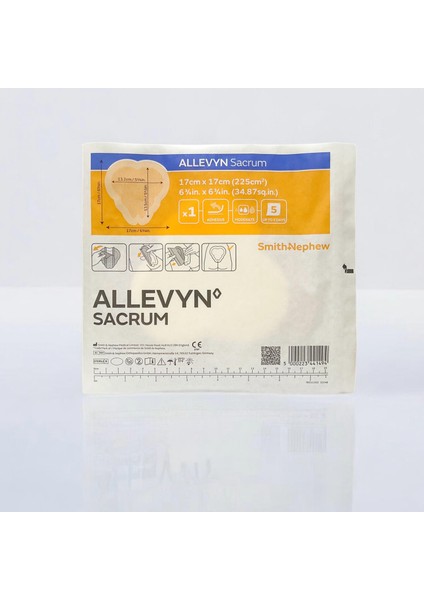 Allevyn Sacrum Silikon Köpük - Örtü 17X17 cm 5 Adet