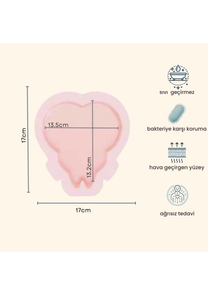 Allevyn Sacrum Silikon Köpük - Örtü 17X17 cm 5 Adet modelleri