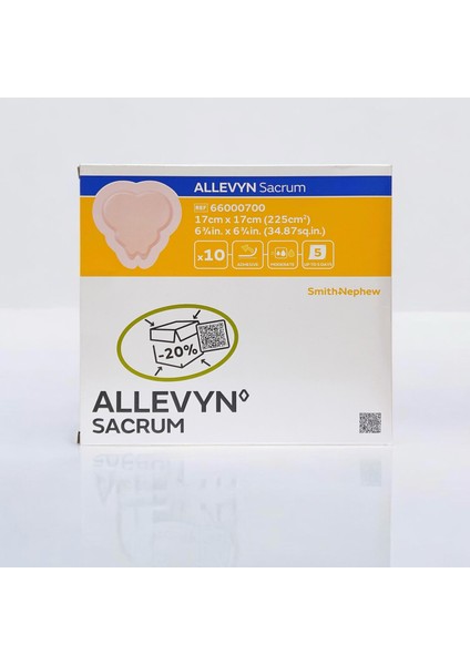 Allevyn Sacrum Silikon Köpük - Örtü 17X17 cm 5 Adet indirimleri