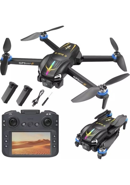 Gps Li Drone Ekranlı Uzaktan Kumanda App Destekli Quadcopter Brushless Motor 4K Kamera fiyatları