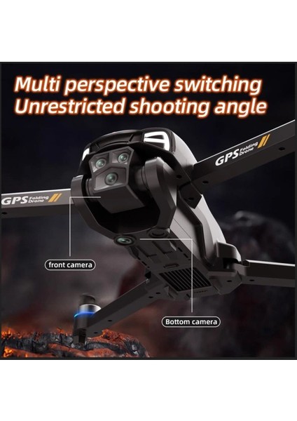 Gps Li Drone Ekranlı Uzaktan Kumanda App Destekli Quadcopter Brushless Motor 4K Kamera