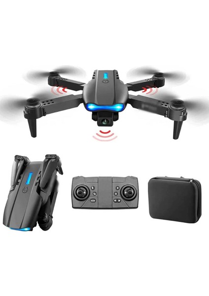 Çift Kamera ve Bataryalı Drone Uzaktan Kumandalı App Destekli Quadcopter Tek Tuş Ile Iniş Kalkış