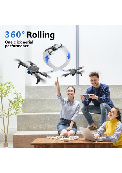 Çift Kamera Drone Uzaktan Kumanda App Destekli Quadcopter Tek Tuş Iniş Kalkış fırsatları