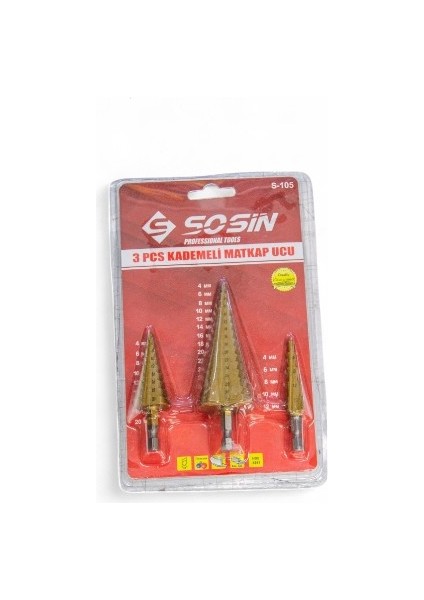 3 Parça Kademeli Matkap Ucu Seti fiyatları