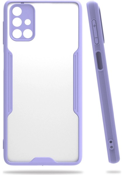 Samsung Galaxy M31S Kılıf Platin Silikon - Lila Arbkd