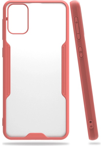 Samsung Galaxy M31 Kılıf Platin Silikon - Pembe Arbkd