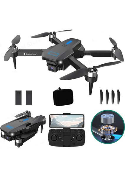 Çift Kamera ve Bataryalı Drone Uzaktan Kumandalı App Destekli Brushless Motor Quadcopter Optik Duruş fiyatları