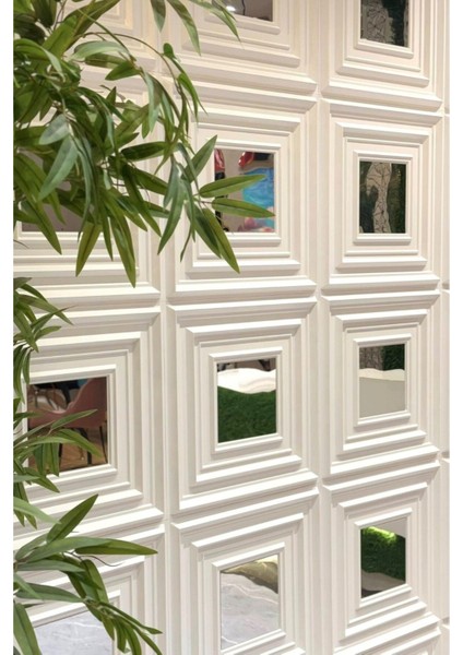 3 Boyutlu Pvc Duvar Paneli Lima, 4 Adet 50X50 Cm, Toplam 1 M², Beyaz Renk modelleri