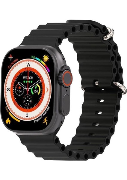 Watch Hk9 Ultra 2 Max Amoled Ekran Android Ios Harmonyos Uyumlu Akıllı Saat Siyah