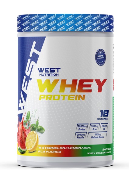 Whey Protein Tozu 540 gr 18 Servis Karpuz Limon Aromalı