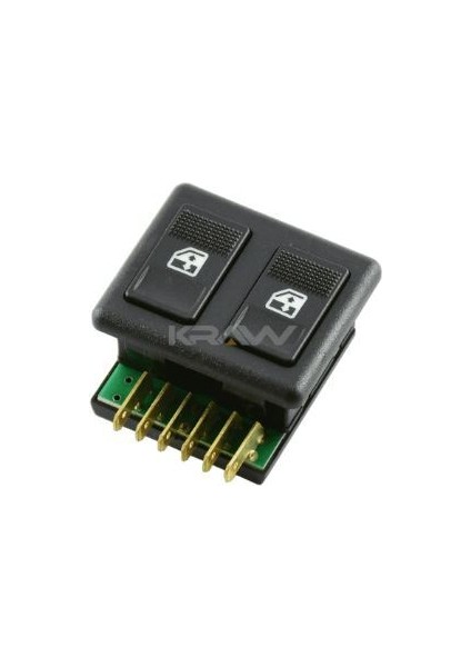 Cam Açma Düğmesi (Çiftli - Sol - 6 Pin) Dogan Sl (90-92) Uno