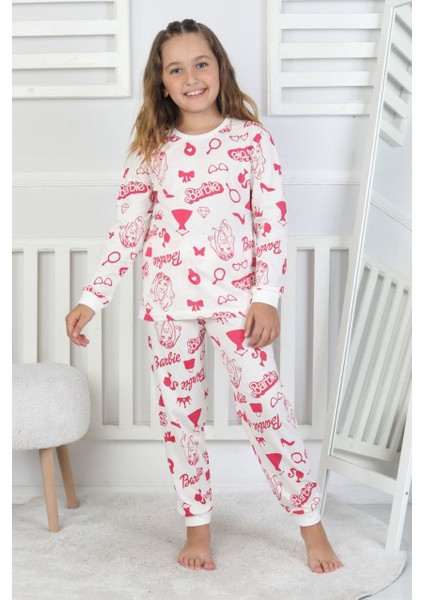 %100 Pamuk Kız Çocuk Pijama Takımı – Uzun Kollu, Manşetli, Yumuşak Süprem Penye modelleri